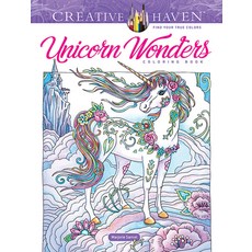 Creative Haven Unicorn Wonders Coloring Book 平裝版, Dover Publications, 英文