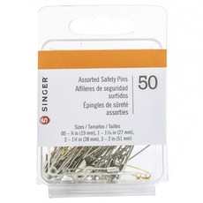 SINGER 勝家 安全別針, 50入, 混色