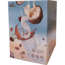 山本富也 維納斯VENUS生椰咖啡 (8包/盒) - 熱帶風味咖啡, 12g, 1個, 8個裝