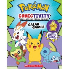 (英文書) Pokémon Comictivity： Galar Games： Activity Book with Comics Stencils Stickers and More! 平裝版, Scholastic Inc., 英文