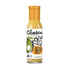 Chosen FOODS 無糖無麩質蘋果醋醬, 1個, 237ml