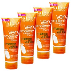alba BOTANICA 潤膚芒果香草刮鬍膏, 4個, 227克