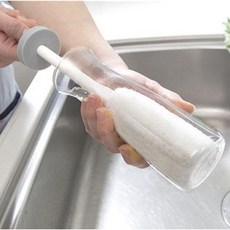 SANGO 日本製免洗劑洗瓶刷 不鏽鋼洗杯刷 保溫瓶刷 不銹鋼瓶刷 清潔刷, 白色, 1個