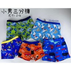 SINGNIER 台灣賣家 附泳帽 小男三分褲 男童彈性卡通泳褲