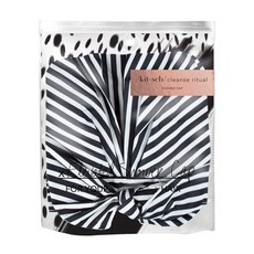 KITSCH JEWELRY Cleansing Ritual 高架浴帽, 1個, 黑+白