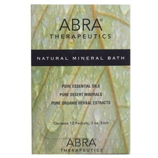ABRA THERAPEUTICS 礦物質浴鹽 樟腦&薄荷醇香, 12入, 85g