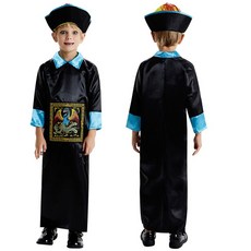 台灣現貨 兒童殭屍服裝 殭屍裝 清朝官服 殭屍道長 萬聖節服裝