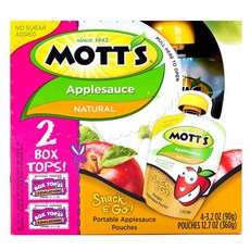 MOTT'S 攜帶式蘋果汁, 90克, 4件