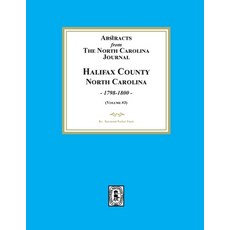 (英文圖書) Abstracts from the North Carolina Journal Halifax County North Carolina 1798-1800. (Volume... 平裝版, Southern Historical Press, 英文