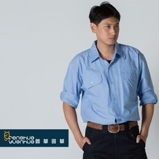 《豐華圓華》全新薄款工作服 #617 - 舒適透氣、耐磨耐用, 藍色