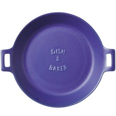 MEISTER HAND TOOLS 圓形烤盤L (四色可選) 耐熱烤盤 焗烤盤 烘焙用具, 藍色, 1個