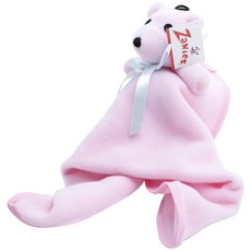 Zanies Snuggle 熊熊毛毯寵物狗絨毛玩具, 1個, Princess Pink