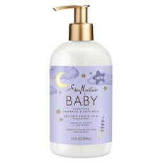 Shea Moisture 孩童夜晚洗髮沐浴乳 麥蘆卡蜂蜜薰衣草香, 1瓶, 384ml
