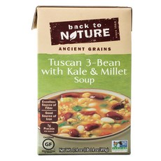 back to NATURE 托斯卡納3色豆羽衣甘藍小米湯, 1瓶, 493g