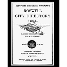 (英文圖書) Roswell City Directory 1943-44 平裝版, Editorial Nuevo Mundo, 英文