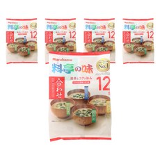 marukome 味噌湯 蔥口味+豆腐口味+海帶口味+油豆腐口味 4款 各3包入, 5個