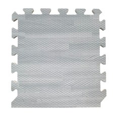 MOMOTARO 桃太郎地墊 台灣製經典日式風耐磨拼花木紋巧拼地墊-4色可選-附邊條, 北歐灰, 1個