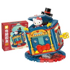 【美國媽咪】Qman 啟蒙積木 keepplay 三麗鷗 馬戲團系列 Hello Kitty K20823 凱蒂貓 益智, 詳見包裝