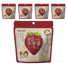 donan 道南食品 整顆北海道草莓白巧克力, 5個, 39g