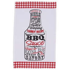 DESIGN IMPORTS 餐巾 45.7 x 71.1cm, 1個, 白+黑+紅