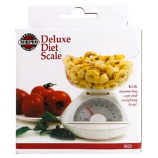 NORPRO 豪華飲食秤廚房秤稱重秤 453.6g, 白色的, 8623