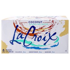 LaCroix 自然純淨蘇打水 椰子口味, 8件, 355毫升