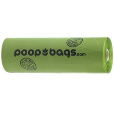 poop bags 寵物拾便袋 20.3*33cm, 1捲, 綠, 310枚