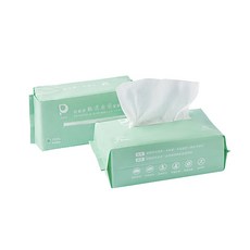【Padki】舒適感乾濕兩用潔膚巾，植物纖維，乾濕兩用，加厚加大，溫和不刺激, 1個
