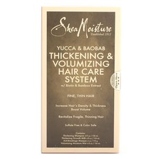 Shea Moisture Yucca 和 Baobab 增稠和體積頭髮護理系統 4 件套, 1個