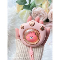 熊掌/貓爪造型 USB充電暖手寶, 粉色