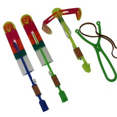 LED竹蜻蜓 大號LED彈射飛箭 發光竹蜻蜓 (彈射型) 一組入, 1個