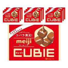 meiji 明治 高級牛奶巧克力CUBIE, 10個, 42g