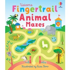 (英文圖書)Fingertrail Animal Mazes Board Books, Usborne Books, 英文, 硬頁書