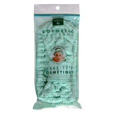 EARTH THERAPEUTICS 洗臉用髮帶, 1個, 藍色