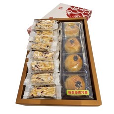 采棠肴 綜合禮盒 L (雪Q餅半斤/綠豆蛋黃酥4入), 4個, 雪Q餅, 綠豆蛋黃酥