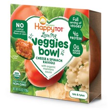 HAPPY TOT 蔬菜餛飩 128g, 1入, 乳酪菠菜餛飩口味