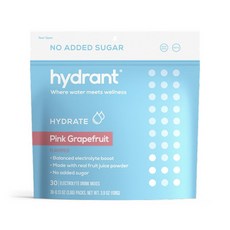 hydrant 電解質沖泡粉隨身包 3.6g, 粉紅葡萄柚, 30件