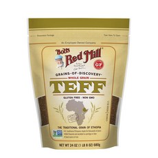 Bob's Red Mill 無脂肪無糖苔麩粉, 1個, 680克