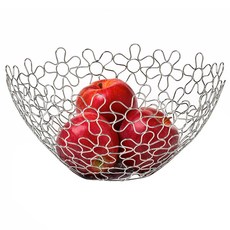 SPECTRUM 剝離間諜形狀花朵花球廚房儲物籃, 鉻合金