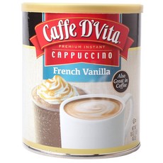 Caffe D'Vita 卡布奇諾法式香草風味速溶咖啡沖泡粉, 1個, 453.6克