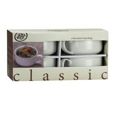 BIA Cordon Bleu 瓷湯杯套組, 4件, 白色的