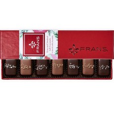 FranS 假日灰色和煙燻鹹焦糖黑巧克力和牛奶巧克力, 59.5克