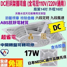 16吋輕鋼架風扇, 圖6 PB121DC