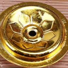 酥油燈浮臺 點燈供佛用品, 金色, 1個