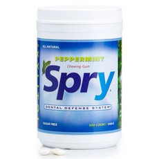 Spry 木糖醇無糖薄荷口香糖, 1罐, 648g