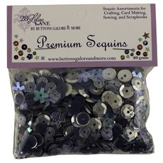 BuTTons GALORE&More 混合亮片裝飾品 20g, 1個, 鋼