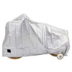 防雨防塵布質自行車罩, 1個, 銀