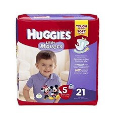 HUGGIES 好奇 迪士尼印花黏貼型尿布, 第5階段, 21片