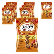 Calbee 卡樂比 水果穀物球 杏仁+覆盆子蔓越莓焦糖堅果口味, 8個, 26g