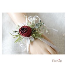 仿真復古花苞婚禮嘉賓胸花, 1個, 多種顏色